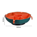 Hot Pot Draining Platter Double Layer Hot Pot Storage Platter Multifunctional Multi Grid Household Portable Kitchen Accessories