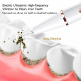 Electric Sonic Dental Scaler Oral Teeth Tartar Remover Plaque Stains Cleaner Calculus Removal Teeth Whitening Portable with LED