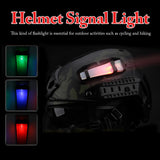 Flashlight Helmet Tactical Helmet Light Safety Flashing For Camping Bike Sports Driving Water Resistance Quick Delivery