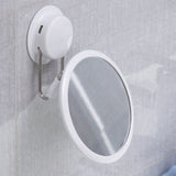 Practical Easy Install Stainless Steel Cosmetic Bath Mirror Free Punch Powerful Suction Cup Make Up 360 Rotation Detachable