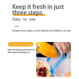 Food Vacuum Sealer Machine Set with 3 Vacuum Sealer Bags USB Rechargeable Handheld Vacuum Pump for Foodsaver
