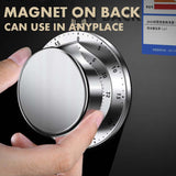 Stainless Steel Kitchen Timer Reminder Mechanism Water Resistance Scale Merchanism Manual Setting for Cooking Baking Gym Working