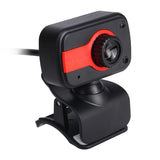 Webcam USB Web Camera Clip-On Computer Webcams 480P With Mic Web Cameras Optical Lens For PC Laptop 2 LED Lights