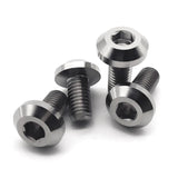 Dropship-4Pcs M6 Titanium Screw for Bike Motorcycle Disc Brake Hex Socket Fasteners Modification Screws M6X15mm
