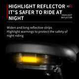 WEST BIKING Bike Saddle Comfortable Shock Absorption Wide Seats Cushion with Reflective Straps Mountain Road Bike Saddle