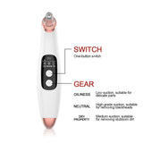 Electric Blackhead Remover Vacuum Face Ance Pore Cleaner Ultrasonic Skin Scrubber Pimple Black Head Suction Facial Washing Tools