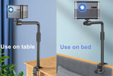C-Clamping Projector Bracket Metal Adjustable Projector Stand Bed/Table Mount Holder Suitable for XGIMI Xiaomi Nut Dangbei