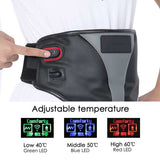 Pill Case Container Far Infrared Hot Compress Vibration Waist Massager Unisex Electric Heating Waist Massage Belt for