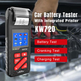 BT860 12 24V Car Battery Tester Truck Cranking Charging Test with Printer Real Time Data Storage 3.2inch Color Screen
