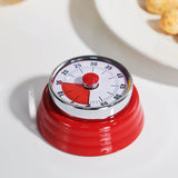 Kitchen Mechanical Timer Baking Reminder Timer Student Time Manager Stainless Steel With Magnet no need battery
