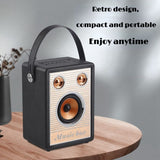 Retro Wooden Sound Box Wireless Bluetooth 5.0 Speaker Portable Outdoor Audio Subwoofer 3D Stereo Boombox