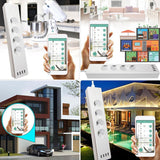 Tuya Smart WIFI Power Strip with EU Outlets 4 Plug and 4 USB Port Compatible with for Alexa Echo and Google Nest,EU Plug