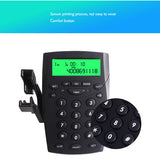 Telephone Dialpad with Headset Stand, Call Center Dial Key Pad Phone Black Corded Dialpad with Caller ID for Home &amp; Business