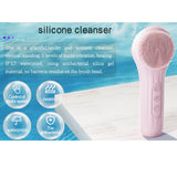 Electric Facial Cleansing Brush With Hot Compress Silicone Face Cleansing Brush Device For Deep Cleaning Massaging Skin Scrubber