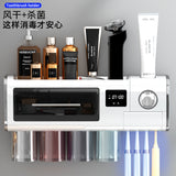 Smart toothbrush UV sterilizer Automatic Stand Toothpaste Squeezer Dispenser Home Bathroom Accessory Set