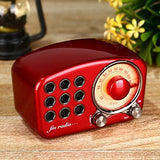 R919 Classical Retro Radio Receiver Portable Mini Wood FM SD MP3 Radio Stereo Bluetooth Radio Speaker AUX USB Rechargeable Radio
