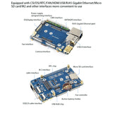 F19E for Raspberry Pi CM4 Mini Base Expansion Board Computing Module Core Board Onboard 40PIN GPIO Interface Gigabit Ethernet