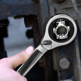 8 IN 1 CR-steel rotated 360 degree Ratchet Wrench socket spanner Hand Tool Screw Drill Drive square head 6-14MM,8-19MM Universal