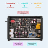 CSR8675+ES9038 APTX HD Bluetooth Decoder DAC Bluetooth 5.0 Receiver Coaxial Fiber RCA Output JRC5532 Decoding