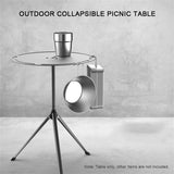 Outdoor Collapsible Picnic Table Portable Camping Desk Aluminum Table for Picnic Hiking Camping Beach Cooking and Backyard Use