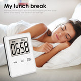 Mini Digital Kitchen Timer Big Digits Loud Alarm Magnetic Backing Stand with Large LCD Display for Cooking Baking Sports Games
