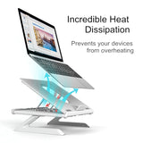 Laptop Stand 9 Angles Adjustable Desktop Standing Lapdesk Smartphone/ Notebook Riser Holder