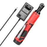 Mini 45NM Cordless Electric Wrench 12V 3/8 Ratchet Wrench Set Angle Drill Screwdriver To Removal Screw Nut Car Repair Tool