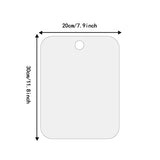 Acrylic Anti Fog Shower Mirror Bathroom Unbreakable Mirror Bath Room Home Shower Makeup Tool Shaving Mirror With Suction Cup