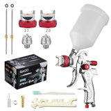 Professional HVLP Spay Gun 1.4/1.7/2.0mm Nozzle Gravity Airbrush for Car Painting Water Based Air Spray Gun Furniture Wall