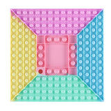 New Silicone Square Chessboard Push Bubble Board Autism Toy Kids Sensory Toy poped kids gift brinquedo anti estresse