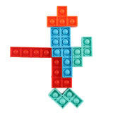 Fidget Toy Anti-stress Puzzle Shape Bubble Sensory Stress Relief Toy Autism Special Needs Decompression Relax Pressure