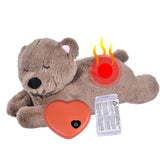 Dog Heartbeat Toy Soft Plush Toys Pet Calming Puppy Behavioral Training Aid Toy for Anxiety Relief Pet Cats Companion Pillow