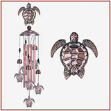 Metal pipe wind chime pendant outdoor pastoral style retro brass bell animal pendant gift kids room decoration kawaii room decor