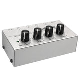 EU Adapter Headphone Amp HA400 Ultra-Compact 4 Channel High-power Headphone Audio Stereo Microamp Amplifier 11x6x3cm