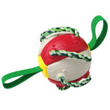 LVTUBANLV Dog Chew Balls Exercise Toy Outdoor Dog Tug of War Toys Rebound Flying Disc Ball Reward Toy Dog for Puppies Large Dog