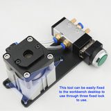 Table 3 Fixed Lock Pneumatic Punching Tool 8mm Aluminum Alloy Home Household Pneumatic Punching Machine DIY Woodworking Tool