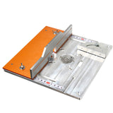 Aluminium Router Table Insert Plate Electric Wood Milling Flip Board With Miter Gauge Guide Set Table Saw Woodworking Workbench