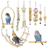 15/9/8/3 Pcs Bird Chewing Toy Funny Cotton Rope Parrot Toy Bite Resistant Cockatiels Parakeet Training Toy Bird Accessories Cage