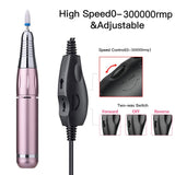 Portable Electric Nail Drill For Acrylic Nails 35000RPM Nail File Manicure Pedicure Polishing Nail Art Equipment Nail Salon Tool