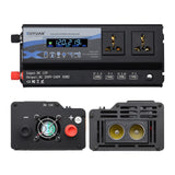 Car inverter 12v24v6000wLED colorful atmosphere light  converter charger,with 4 USB / display / converter / charger /transformer