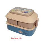 Cartoon Lunch Box for Girls School Kids Plastic Picnic Bento Box Microwave Food Box with Compartment Storage Salad Containers