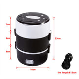 Pressure Cooker Parts 3 Tier Electric Heated Heating Lunch Box Set Food Warmer Container Bento Portable 220V Kitchen Cooking
