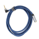 Stereo Audio Cable 4 Level 3.5mm Stereo Female Head to 90° Male Head 3.5 mm Stereo Audio Extension Cable 1.8M Audio Stereo Cable