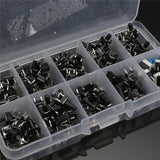 Tactile Push Button Switch Micro-Momentary Tact ortment Kit (6x6 Push Button Switch 180pcs)