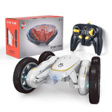 2.4GHz Remote Control Rotating Car, 4WD Headlights Double Sided 360° RC for Boys Girls
