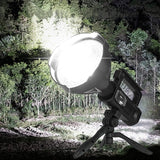 Rechargeable Spotlight Flashlight High Lumens,Led Searchlight with Tripod and USB Output,Handheld Spotlight for Camping