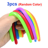New TPR Flexible Glue Noodle Elastic Force Stress Reliever Toy Vent Antistress Hand Adult Squeeze Sensory Toys For Children Gift