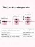 600W 220V Electric Cooker Dormitory Multi+cooker Household Multicooker For Hot Pot Cooking And Frying And Steak Easy Cooking