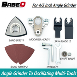M10 M14 Angle Grinder Conversion To Electric Oscillating Multi-Tool and Electric Shovel Head Adapter for 100-125mm Angle Grinder