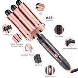 Professional Hair Curler Hair Curling Iron Ceramic Styling Tool, Electric 5 in 1 Hair waver Pear Flower ConeRoller Curling Wand